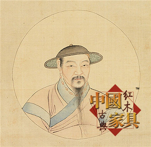 8、趙孟鈷自畫像_副本